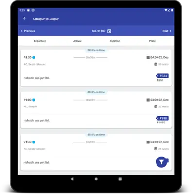 Rishabh Travels android App screenshot 3