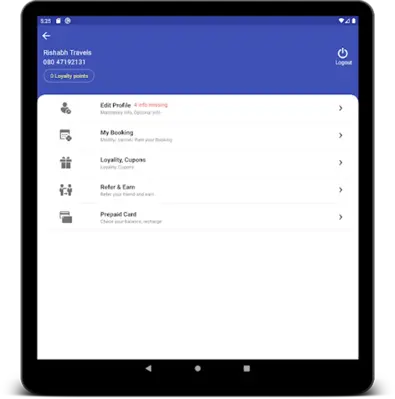 Rishabh Travels android App screenshot 6